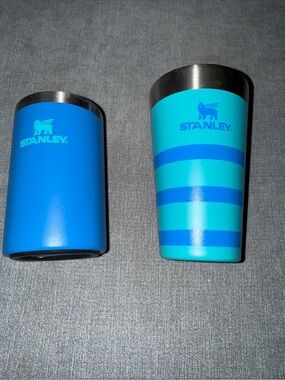 Stanley Bright Blue & Teal Insulated Tumblers / Can Koozie